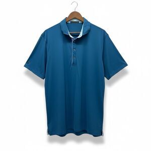 Greyson Polo Shirt Mens XL Blue Short Sleeve Golf Pickleball Stretch Performance